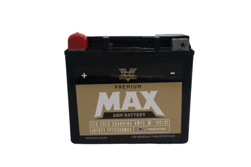 Twin Power GYZ-20H Premium MAX Battery Replaces H-D 65991-82B Made in USA 320 CCA Batteries TwinPower