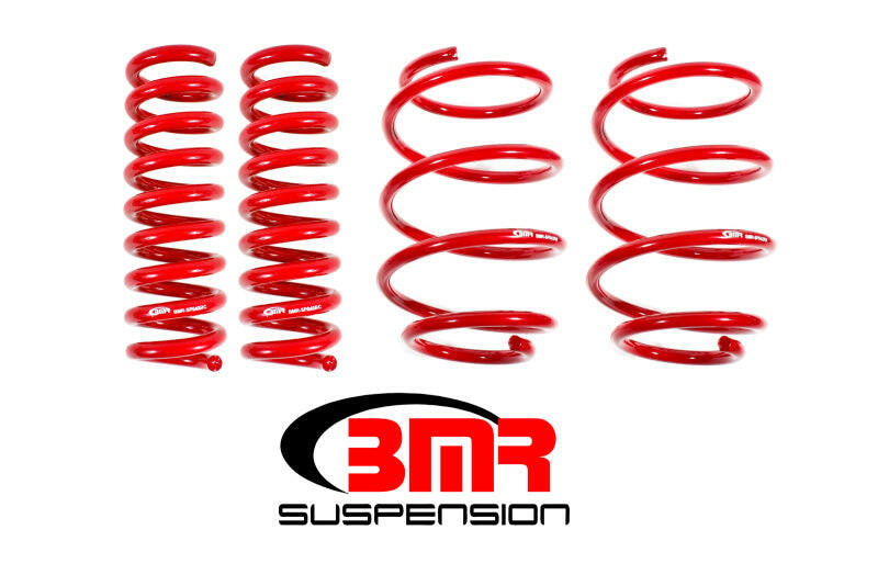 BMR 16-17 6th Gen Camaro V8 Performance Version Lowering Springs (Set Of 4) - Red Lowering Springs BMR Suspension