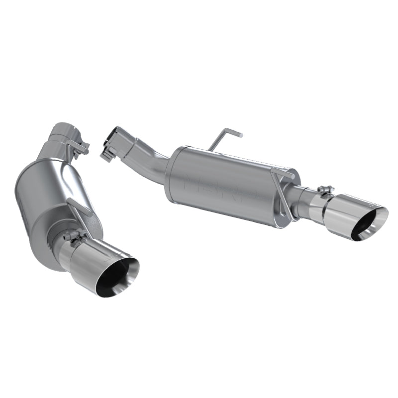 MBRP 05-10 Ford Mustang GT 5.0/Shelby GT500 Dual Mufflers Axle Back Split Rear AL Axle Back MBRP