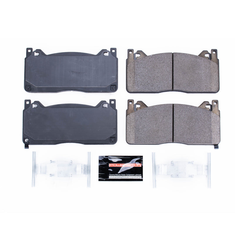 Power Stop 16-19 Ford Mustang Front Z23 Evolution Sport Brake Pads w/Hardware Brake Pads - Performance PowerStop