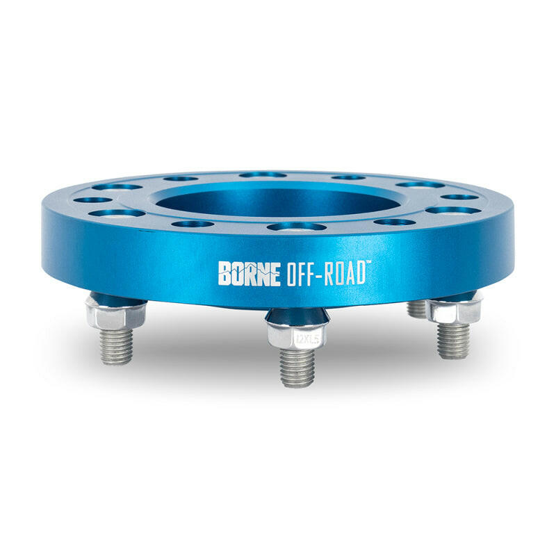 Borne Off-Road Wheel Spacers - 6x139.7 - 78.1 - 25mm - M14x1.5 - Blue Wheel Spacers & Adapters Borne Off-Road