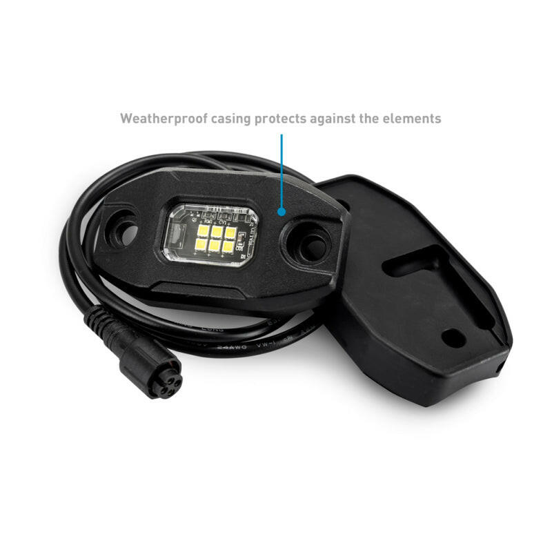 Borne Off-Road Rock Light (Kit of 4) Long Harness Light Bars & Cubes Borne Off-Road