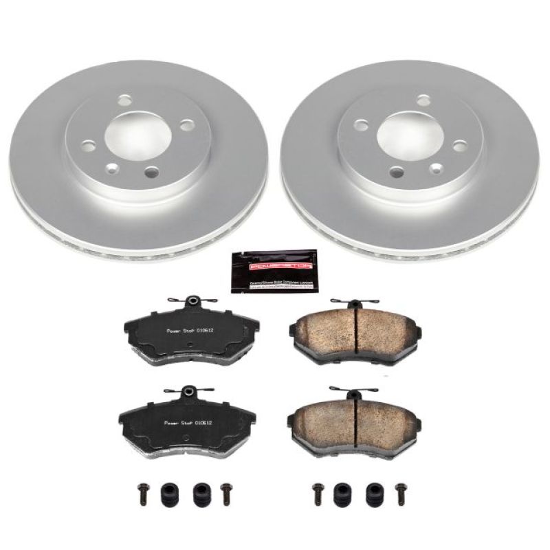 Power Stop 95-02 Volkswagen Cabrio Front Z23 Evolution Sport Coated Brake Kit Brake Kits - Performance D&S PowerStop
