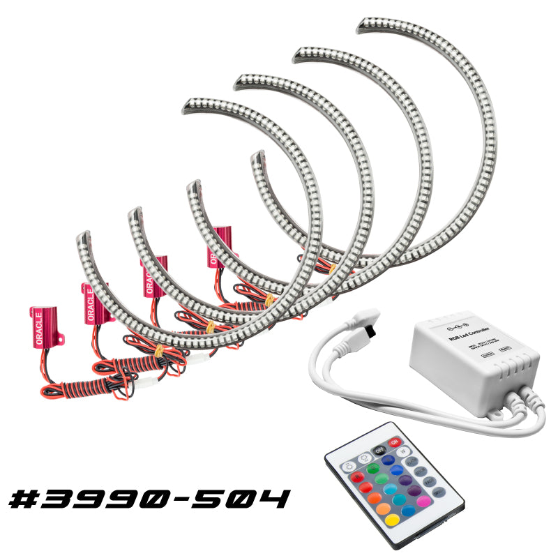 Oracle Dodge Challenger 15-21 LED Waterproof Halo Kit - ColorSHIFT w/ Simple Controller Fog Lights ORACLE Lighting