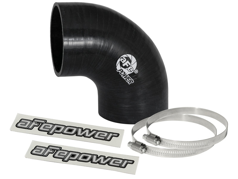 aFe Magnum FORCE Intake Coupling Kit (3 IN ID x 90-Deg.) Elbow Coupler - Black Air Intake Components aFe