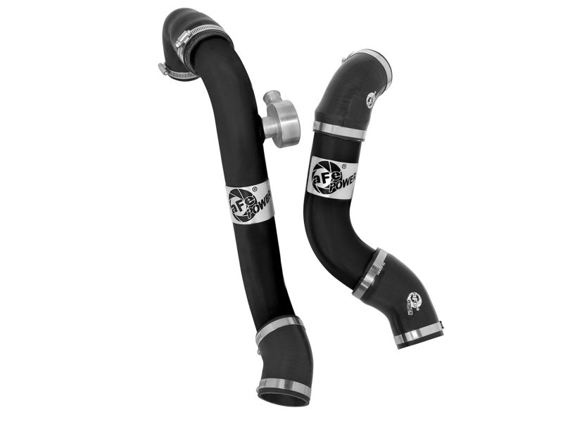aFe BladeRunner Intercooler Tubes Black Hot/Cold Side for 15-16 Ford Mustang EcoBoost I4-2.3L (t) Intercoolers aFe