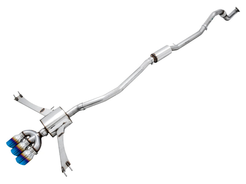 AWE 17-20 Honda Civic Si Touring Edition Triple Vapor Blue Exhaust w/ Front Pipe Catback AWE Tuning