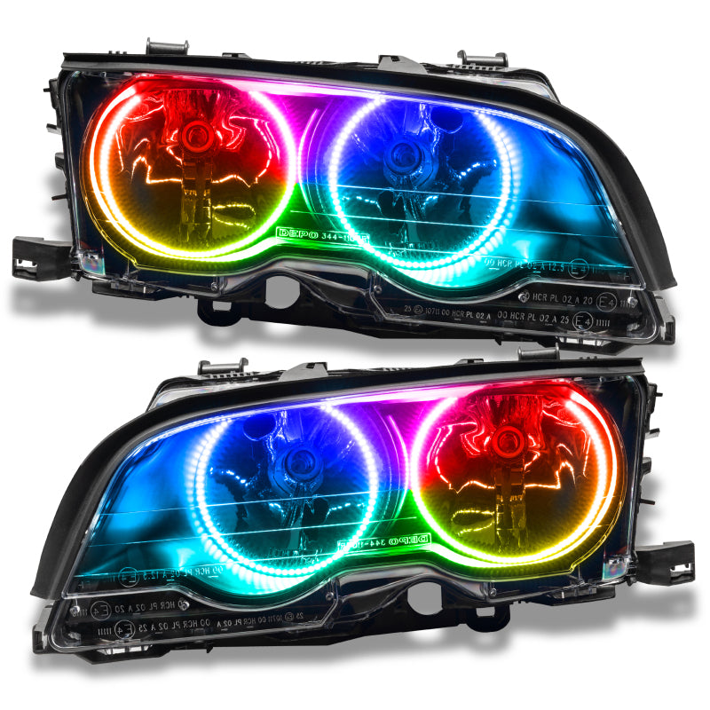 Oracle 99-01 BMW 3 Series Coupe HL - (Halogen) - ColorSHIFT w/o Controller Headlights ORACLE Lighting