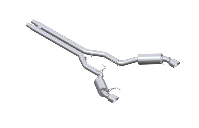 MBRP 15 Ford Mustang GT 5.0 3in Cat Back Dual Split Rear Street Version 4.5in Tips - Aluminized Catback MBRP