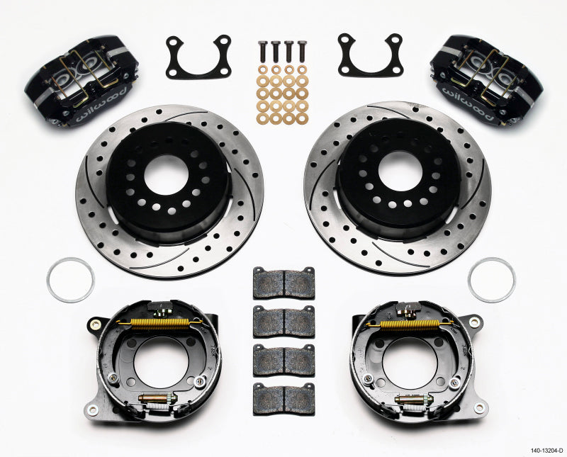 Wilwood Dynapro Dust-Boot P/S Park Brake Kit Drilled Big Ford 2.36in Offset Big Brake Kits Wilwood