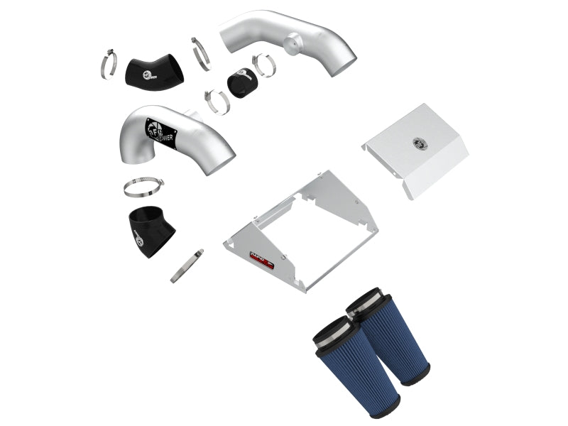 aFe Rapid Induction Pro 5R Cold Air Intake System Brushed 21-22 Ford F-150 Raptor V6-3.5L (tt) Cold Air Intakes aFe