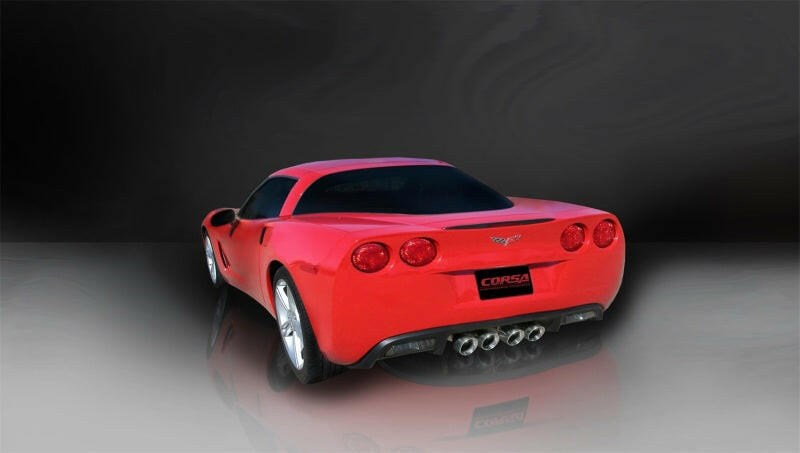 Corsa 2009-2013 Chevrolet Corvette C6 6.2L V8 Polished Xtreme Axle-Back Exhaust Axle Back CORSA Performance