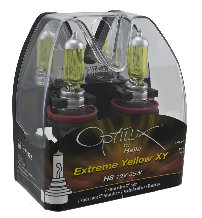 Hella Optilux XY Series H8 Xenon Halogen Bulb 12V 35W Fog Bulbs - Pair Bulbs Hella
