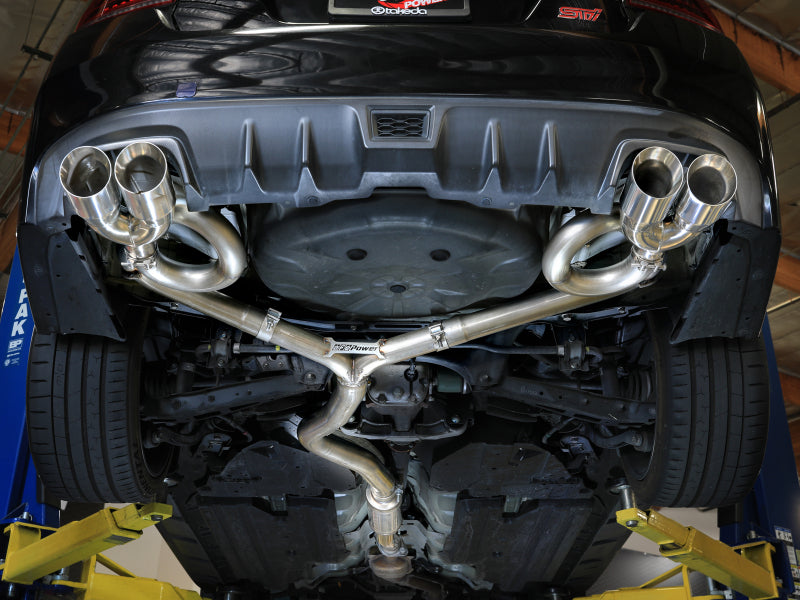 aFe Subaru WRX/STi 15-21 H4-2.0/2.5L Takeda 3in to 2-1/2in Stnlss Cat-Back Exhaust w/ Polished Tip Catback aFe