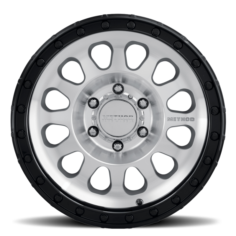 Method MR315 17x8.5 0mm Offset 8x6.5 130.81mm CB Machined Wheel - Gloss Black Lip Wheels - Cast Method Wheels