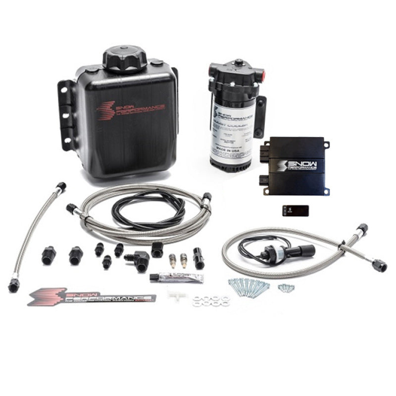 Snow Performance Stg 2 Boost Cooler Prog. Engine Mount Water Injection Kit (SS Braid Line & 4AN) Water Meth Kits Snow Performance