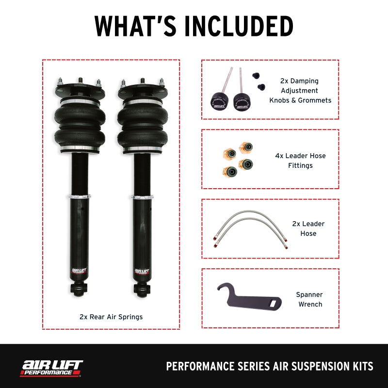 Air Lift Performance 89-00 Lexus LS400 Rear Air Suspension Kit Air Suspension Kits Air Lift