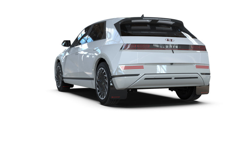 Rally Armor 22-24 Hyundai Ioniq 5 Black Mud Flap w/Red Logo Mud Flaps Rally Armor