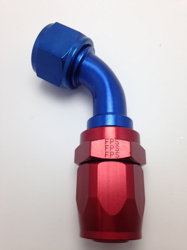 Fragola -10AN Nut x -12AN Hose 60 Degree Reducing Hose End - Blue/Red Fittings Fragola
