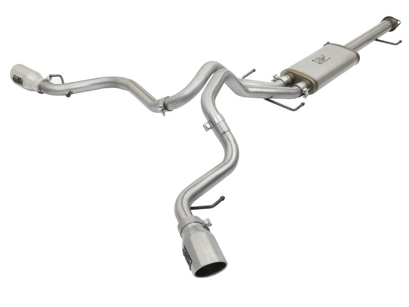 aFe MACH Force-Xp 3in - 2.5in SS Cat-Back Dual Exhaust w/Polished Tips 07-14 Toyota FJ Cruiser 4.0L Catback aFe
