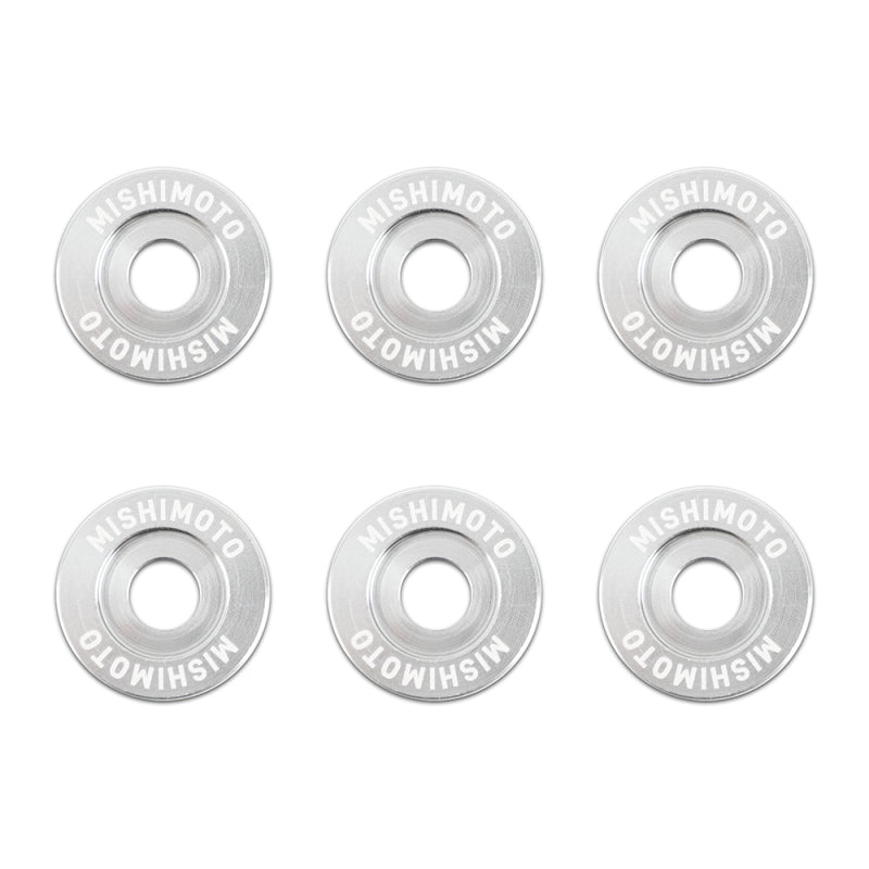 Mishimoto Small Fender Washer Kit (6pcs) - Silver Bolts Mishimoto