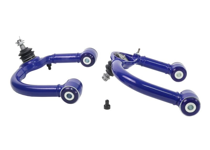 SuperPro 03-23 Toyota 4Runner / 10-23 Lexus GX460 Fixed Offset Front Upper Control Arm Set Control Arms Superpro