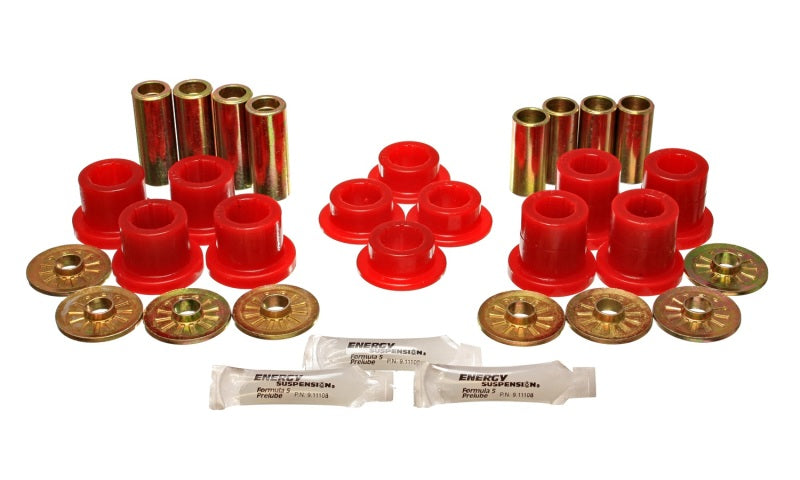 Energy Suspension 92-02 Dodge Viper Red Front Control Arm Bushing Set Bushing Kits Energy Suspension