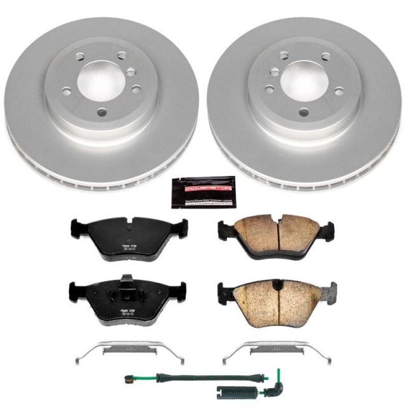 Power Stop 01-06 BMW 330Ci Front Z23 Evolution Sport Coated Brake Kit Brake Kits - Performance D&S PowerStop