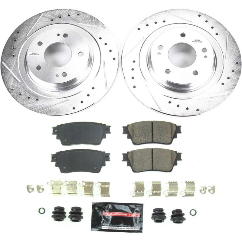 Power Stop 2018 Mitsubishi Eclipse Cross Rear Z23 Evolution Sport Brake Kit Brake Kits - Performance D&S PowerStop