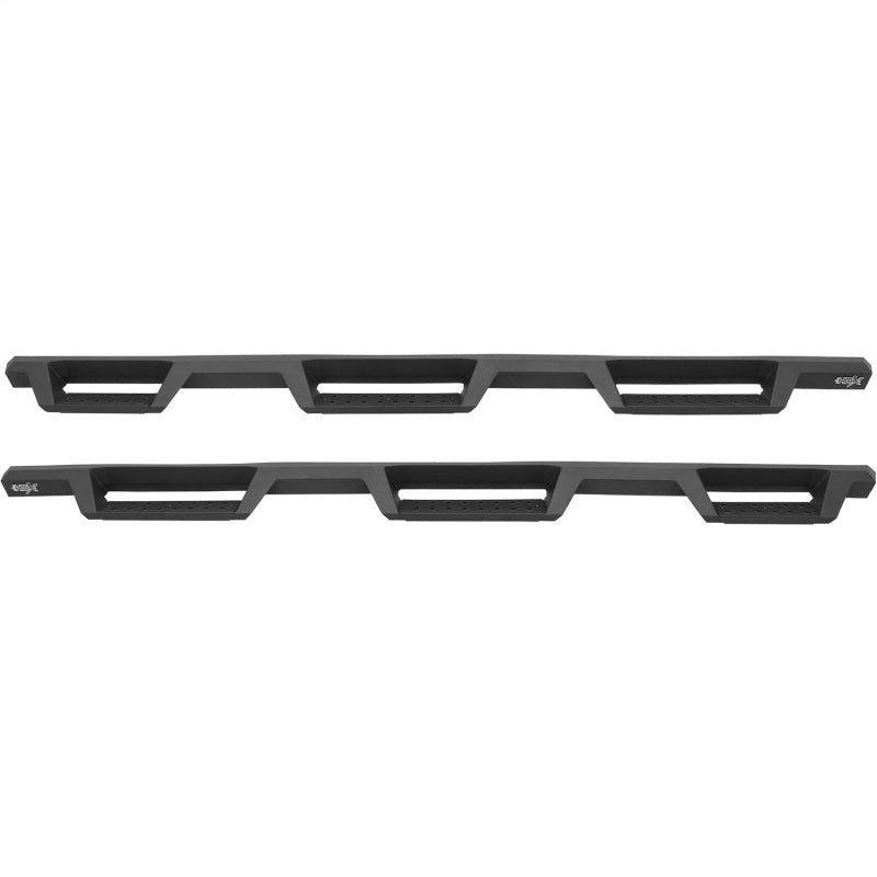 Westin 14-18 Chevrolet Silverado 1500 DC 6.5ft Bed HDX Drop W2W Nerf Step Bars - Tex. Blk Nerf Bars Westin