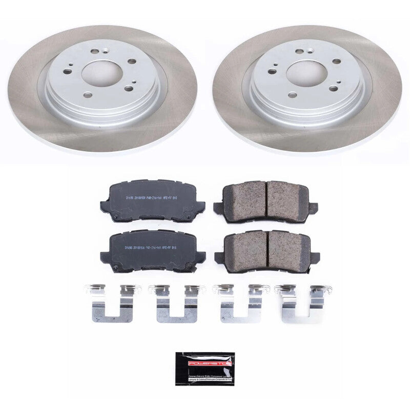 Power Stop 18-20 Honda Odyssey Rear Semi-Coated Rotor Kit Brake Kits - Performance Blank PowerStop