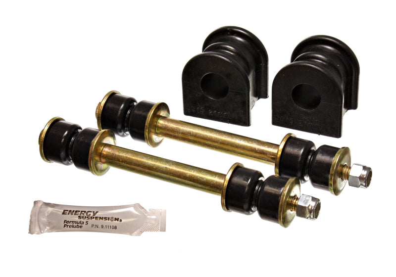Energy Suspension 21Mm Rear Swaybar Bushing Set - Black Bushing Kits Energy Suspension