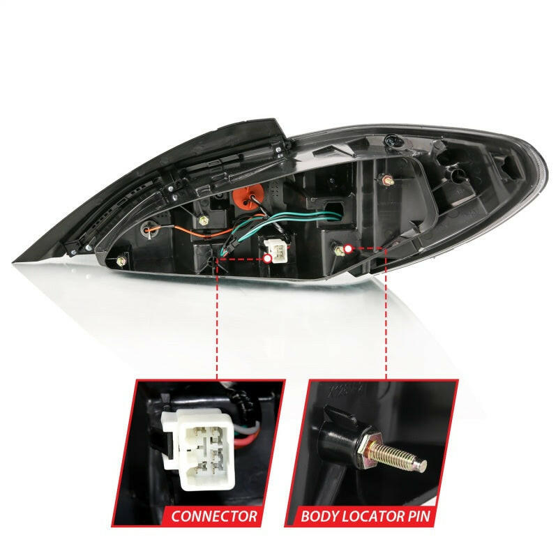 ANZO 10-13 Hyundai Genesis 2DR LED Taillights Smoke Tail Lights ANZO