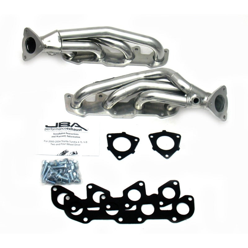 JBA 00-04 Toyota 4.7L V8 1-1/2in Primary Silver Ctd Cat4Ward Header Headers & Manifolds JBA