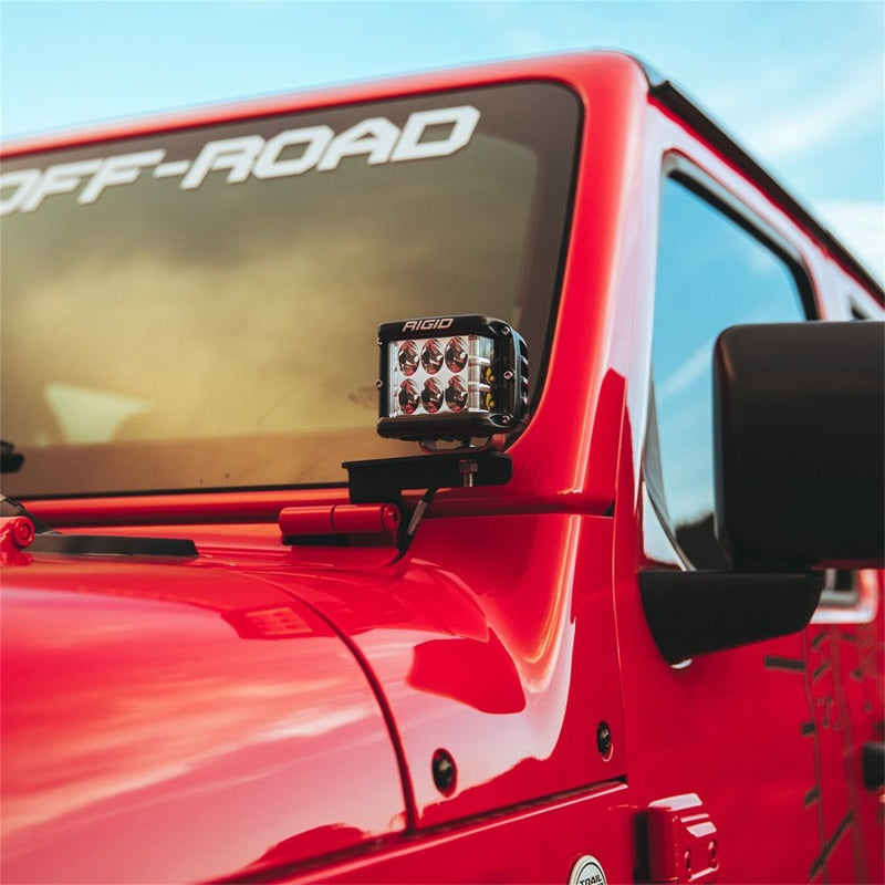 Rigid Industries 2018 Jeep JL - A-Pillar Mount Kit - Mounts Set of D / D-SS / SR-M / Ignite Series Light Mounts Rigid Industries