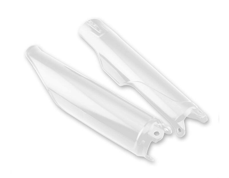 Cycra 02-18 Honda CR125R-450RX Fork Guards - White Plastics Cycra