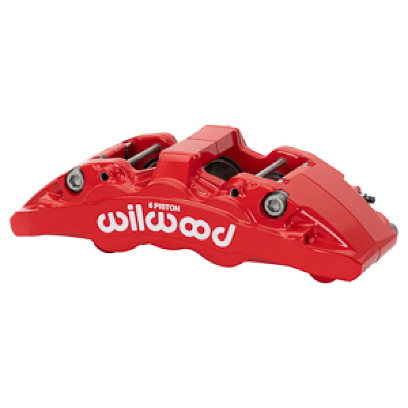 Wilwood Caliper-Aero4-L/H - Red 1.50/1.50in. Pistons 1.25 Disc Brake Calipers - Perf Wilwood