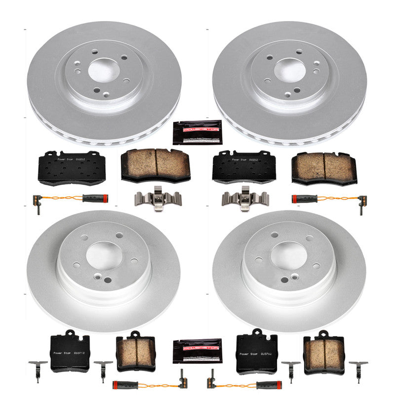 Power Stop 2004 Mercedes-Benz C230 Front & Rear Z23 Coated Brake Kit Brake Kits - Performance D&S PowerStop