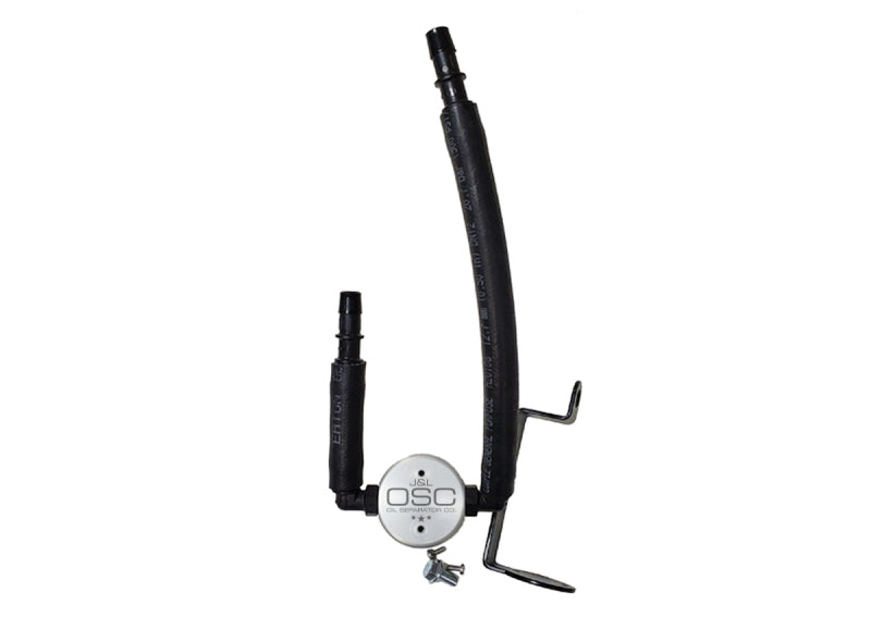 J&L 05-23 Dodge Charger 5.7L Hemi Passenger Side Oil Separator 3.0 - Clear Anodized Oil Separators J&L