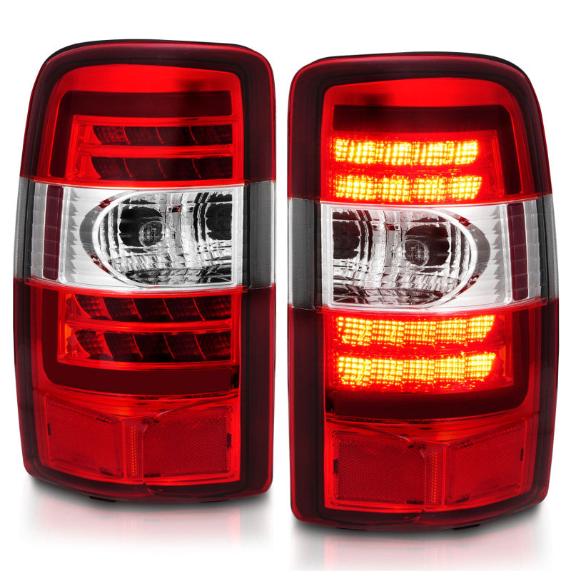 ANZO 2000-2006 Chevrolet Tahoe LED Tail Lights w/ Red Lens Chrome Housing Tail Lights ANZO