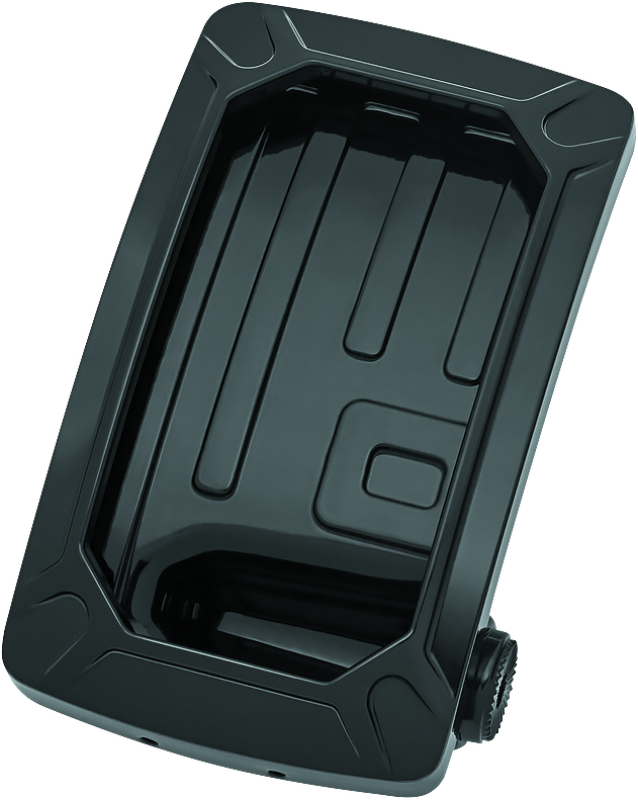 Kuryakyn Nova Curved Vertical Mount Side License Plate Holder Gloss Black License Plate Relocation Kuryakyn