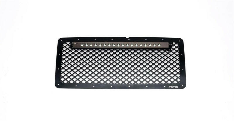 Putco 07-18 Jeep Wrangler - SS Black Grille w/ 20in Luminix Light Bar Designer FX Grilles Grilles Putco