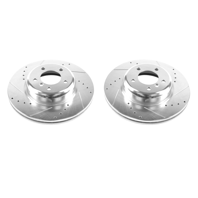 Power Stop 08-13 BMW 135i Front Evolution Drilled & Slotted Rotors - Pair Brake Rotors - Slot & Drilled PowerStop