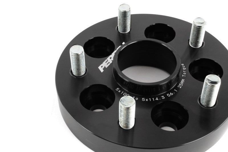 PERRIN Subaru/Toyota/Scion 25mm Wheel Adapter (Bolt-On Type) 5x100 to 5x114.3 w/56mm Hub - Pair Wheel Spacers & Adapters Perrin Performance