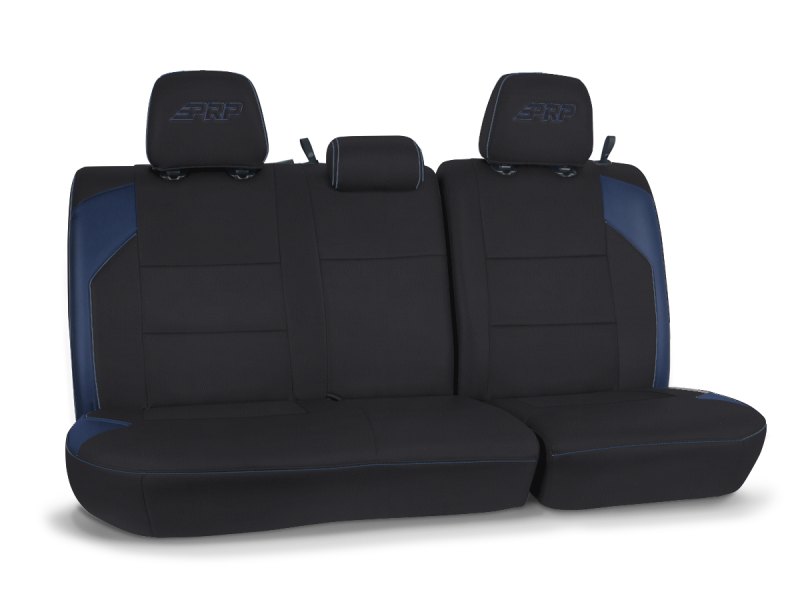 PRP 16-23 Toyota Tacoma Rear Bench Cover - Black/Navy Blue Seat Covers PRP Seats
