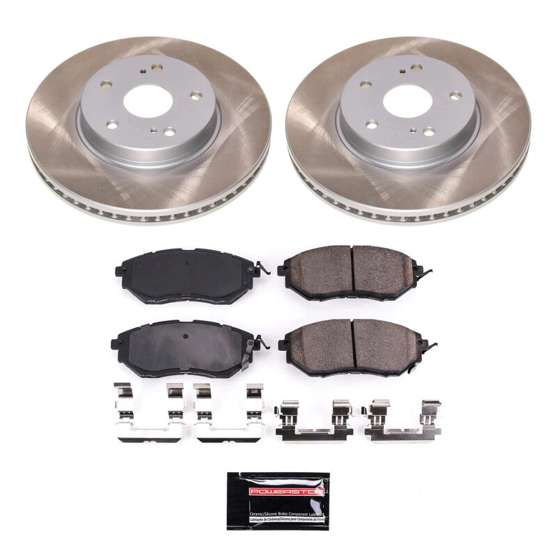 Power Stop 2015 Subaru Legacy Front Semi-Coated Rotor Kit Brake Kits - Performance Blank PowerStop