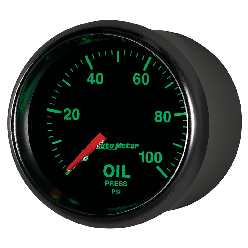 Autometer GS Series 2-1/16in Oil Pressure Gauge 100PSI Electric Full Sweep Gauges AutoMeter