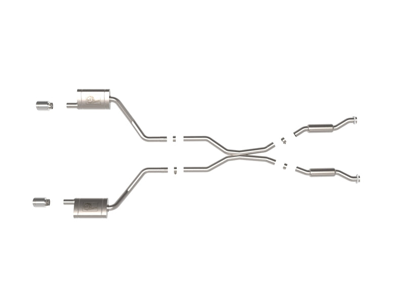 aFe 11-21 Dodge Durango V6-3.6L/V8-5.7L MACH Force-Xp 304 SS Cat-Back Exhaust System w/ Polished Tip Axle Back aFe