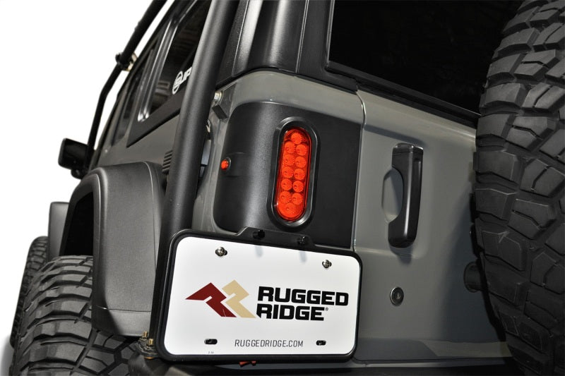 Rugged Ridge 18-24 Jeep Wrangler JL/JLU Flush Mount Tail Light (Pair) - Blk Tail Lights Rugged Ridge