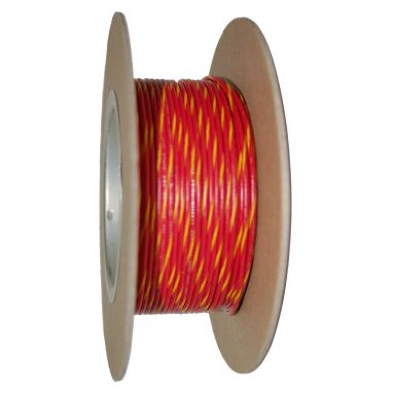 NAMZ OEM Color Primary Wire 100ft. Spool 20g - Red/Yellow Stripe Wire Loom NAMZ